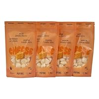 PUFFINS - Knuspriger Käse Keto Snack - Goudakäse - 100% Käse - Ohne Zucker, Kohlenhydrate - Protein Snack - Glutenfrei, Viel Eiweiß - 4x50g