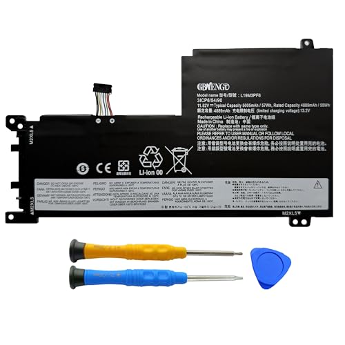 GBNENGTD L19M3PF6 Battery Replacement for Lenovo IdeaPad 5 15ALC05 5-15IIL05 5-15ARE05 5-15ITL05 5-15ARE05 15IAL7 15ABA7 Series L19M4PF1 L19L4PF1 L19C4PF1 L19L3PF2 L19C3PF5 L19D3PF3 11.52V 57Wh