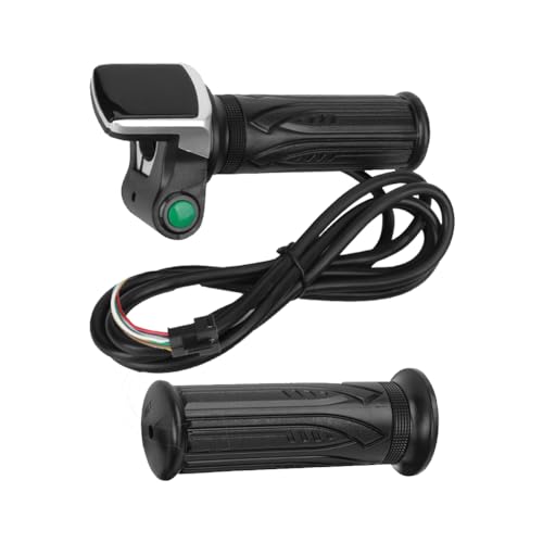 Electric Bike Throttle Grip, Twist Handlebar for Mini 6 Cores Ebike Grip Universal Bicycle Cable Accelerator Handle with Switch LCD Quantity Display for Motorbike Motorcycle Skateboard Scooter(36V) by Tiiyee - Used condition - US$17.45