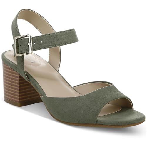 Giani Bernini Womens Townsonn Faux Leather Block Heels Green 11 Medium (B,M)