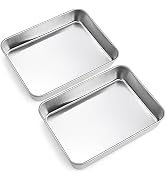 Joyfair Cake Pan Set Of 2, 6 Inch Stainless Steel Square Baking Pan