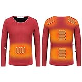 Battnot Beheiztes Thermo Unterwäsche Herren Damen Beheizbare Unterwäsche, Winter USB Aufladung, Intelligente 3-Gang-Temperaturregelung, Thermounterlage, Thermo-Unterwäsche