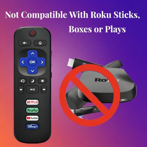 2-Pack Universal Remote for Roku TVs - No Setup, Works with TCL,Onn & More — view 2