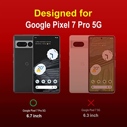 Image of Amazon Brand - Solimo Mobile Cover for Google Pixel 7 Pro 5G (Silicone Red)