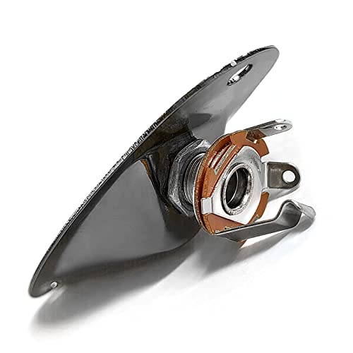 image for SAPHUE Guitar Input Jack Socket Plate Output Loaded Boat Style 1/4 Inc