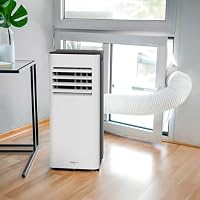 Mobile Klimaanlage 9000 BTU mit Abluftschlauch | 3-in-1 Mobiles Klimagerät | Leiser Betrieb | Digitaldisplay, App und Fernbedienung | Fenster-Installationsset | Timerfunktion | Für Räume bis 30 m² – Ansicht 3