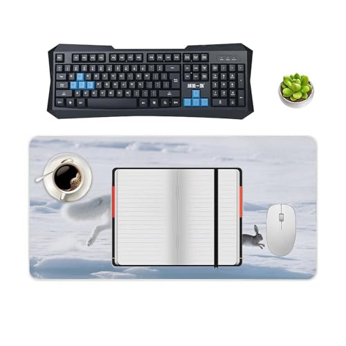 Desk Pad Protector Alfombrilla Mouse 24x12 Pulgadas Blanco miniatura 4