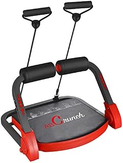 BalanceFrom AB Trainer Abdominal Machine Exercise Crunch Roller Workout Exerciser, Red