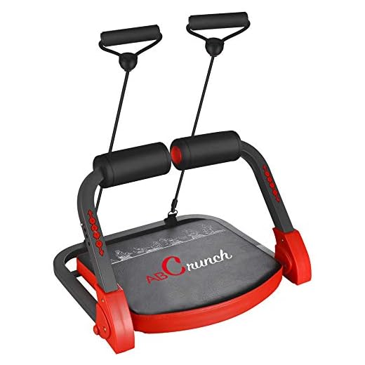 Signature Fitness Ab Crunch Total Body Workout with Resistance Bands, Instruction DVD and Exercise Guide Chart