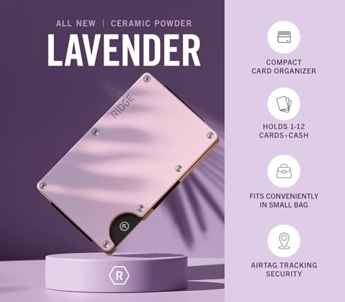 Image of Ridge Wallet For Women - Minimalist Small Wallet for Women, RFID Protection, Slim, Perfect Size, Pocket Fit, Holds up to 12 Cards