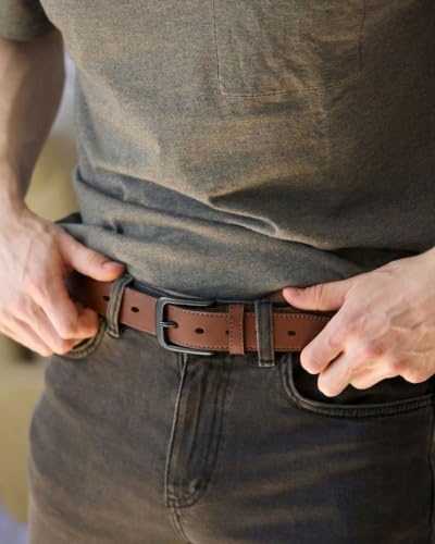 Image of CHAOREN Mens Belts Leather 35mm for Jeans - Tough at Work, Sharp Daily