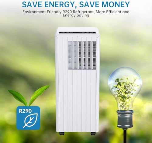 Klimaanlage Mobil 9000 BTU, Kühlen Entfeuchten Ventilato, 2.6KW Mobile Klimagerät mit Abluftschlauch, Leiser Betrieb-7