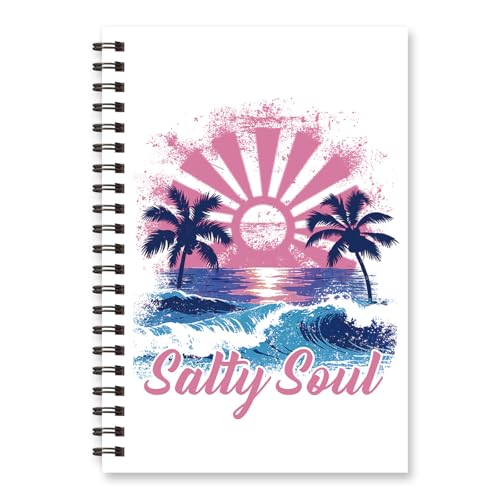 Cadeau pour les amoureux de la plage : carnet Wxiben coucher de soleil et palmier