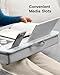 HUANUO Lap Desk - Fits up to 17 inches Laptop Desk, Built in Mouse Pad & Wrist Pad for Notebook, Laptop, Tablet, Lap Stand with Tablet, Pen & Phone Holder, Marbling, HNLD3M