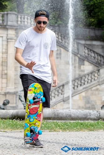 Miniatura 8 de Schildkröt Skateboard Slider 31 Monsters Tabla De Arce De 9 Capas Doble Kick Y Cóncava Ruedas Pu 54 Mm 85a Para Niños Y Adultos