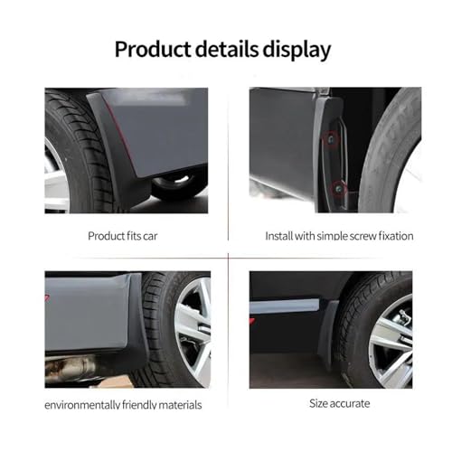 Guardabarros flaps de barro para Chery Jetour Dashing 2023-2024: olvídate de salpicaduras y suciedad 5