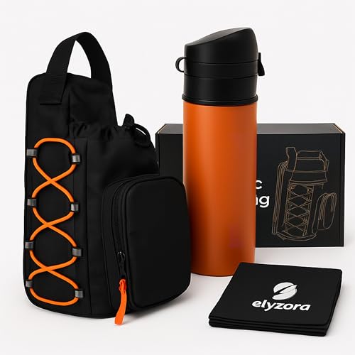 Magnetic Gym Bag for Men and Women - Water Bottle Holder, Phone Pocket, Sling Strap - Durable Sports Workout Crossbody Shoulder Pouch for Travel Exercise - Magnetic Gym Pouch.