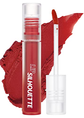 I'm Meme Lip Silhouette Matte Velvet Tint - 02 Highteen Red (Orange Red Shade) | Lip Stain, Vivid Color, Long Lasting, Moisturizing & Hydrating, Light-Weight, Matte Finish, Korean Beauty Makeup, 4Ml #TOP18