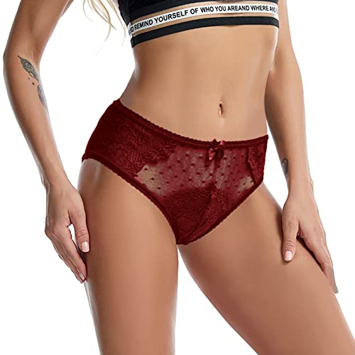 hunpta Sujetadores Antiarrugas Ropa Interior de Encaje para Mujer Bikini de algodón Bragas Hipster Panty Ladies Stretch Sexy Briefs Extensores Sujetadores Cover
