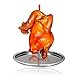 Gtwinsone Support de Poulet Acier Inoxydable Gril Vertical RÔtissoire à Poulet Anti AdhÉsif avec Égouttoir BoÎte à BiÈre pour Four, Barbecue, Steak, Poulets Accessoires Gril