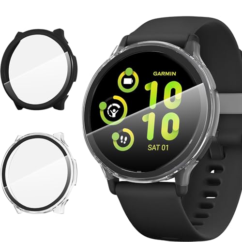 Suoman for Garmin Vivoactive 5�ی�P�[�X(2��)�����ׁC�n�[�hPC���K�[�~��Vivoactive 5�ی�J�o�[-��+�����F