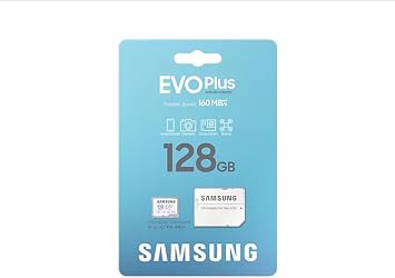 Samsung EVO Plus microSDXC Memory Card 128 GB, 160 MB/s, U3, V30, A2, MB-MC128SA/TR (2024 Series) White
