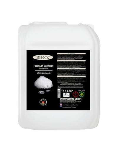 Riloto Premium Lorifoam Schaumseife Nachfüllpack 5L Wohlduftende & pflegende Handseife für professionelle Handreinigung auch im gewerblichen Bereich