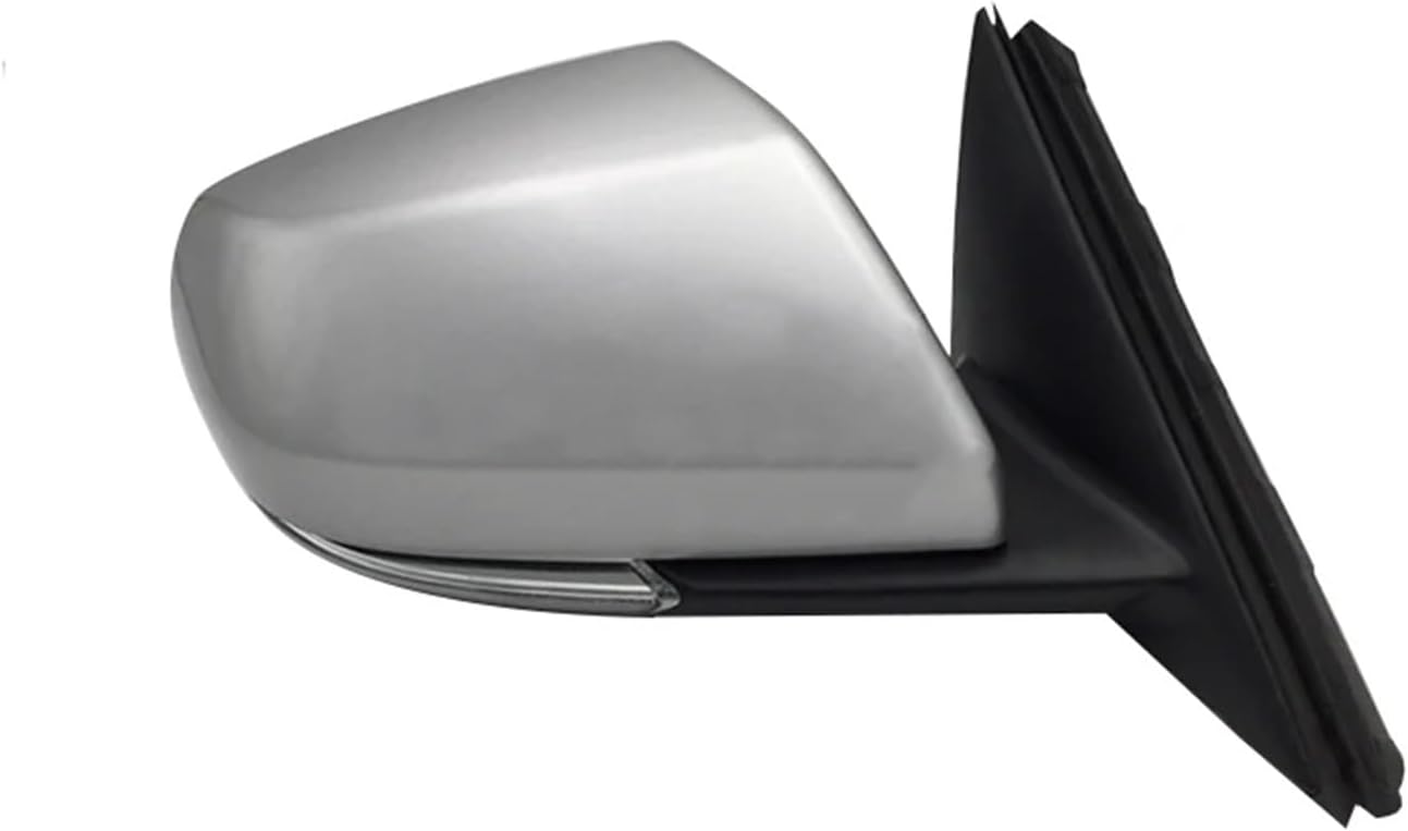 LED Car Rear View Mirror Assy Compatible with Cadillac ATS ATSL 2014-2018 Auto Turn Signal Light Side Heated Mirrors Cover Cap Glass Lens(Color:15 Wire Left-02)