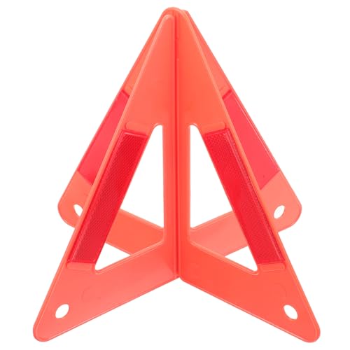 FOYTOKI Car Road Reflective Warning Triangle Kit High Visibility Emergency Roadside Safety Sign Portable Car Safety Warning Tool for Vehicle Breakdowns and Construction Use