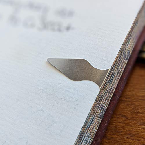 Stellar Factory Book Darts: Thin Stainless Steel Mini Bookmarks - 50 Count - Thumbnail 3