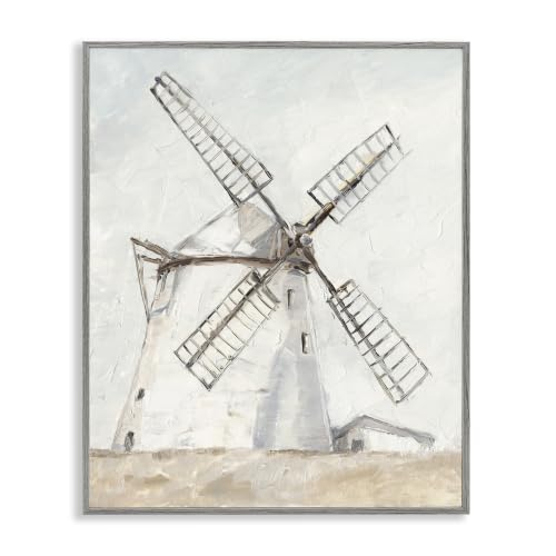 Farm Windmill Landscape, 11 x 14 Inch Framed Giclée Print