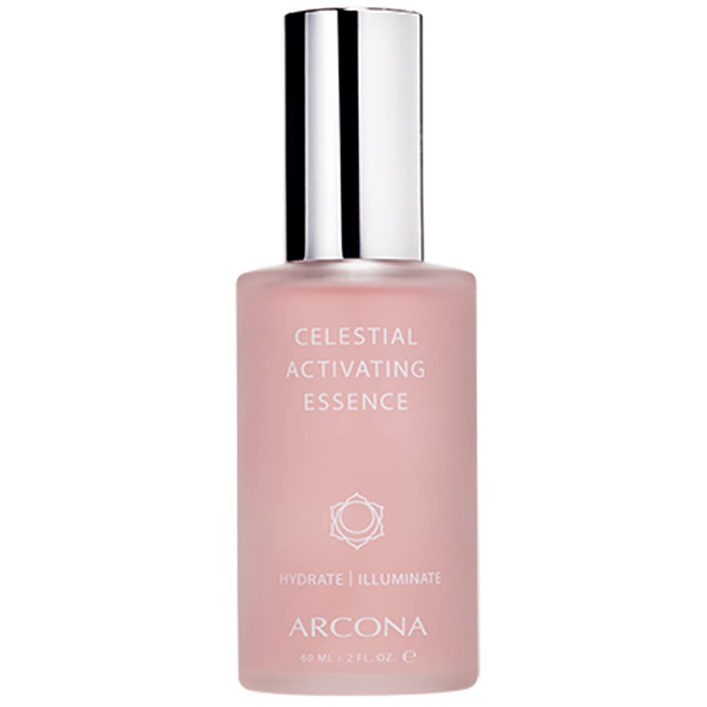 ARCONA Celestial Activating Essence - Rose Water, Organic Bergamot, Rosa Damascena Flower Oil, Chamomilla Flower Extract - 2 Fl Oz.