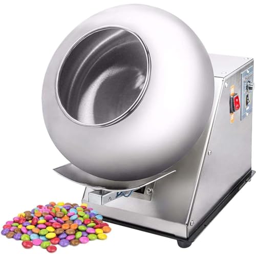 Candy Coater Machine - Automatic Table Top Mini Chocolate Polishing and Sugar Coating Machine for Efficient Chocolate Coating and Drying