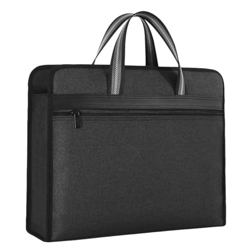 Organiseur de dossiers portable en toile noire pour simplifier vos voyages d'affaires