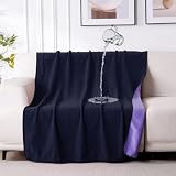 QiyI Reversible Waterproof Blanket for Bed Couch Sofa, 40'x60', Purple