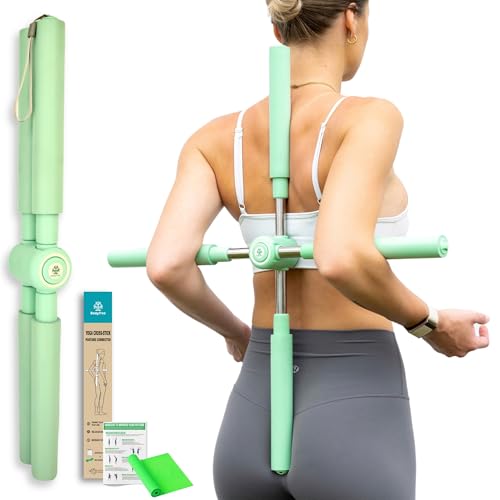 Posture Corrector Yoga Cross Stick - Back Pain Relief for Men Wom...