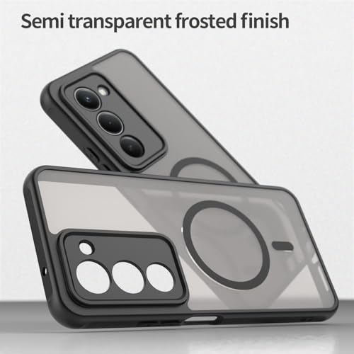 Image of Compatible with REDMI 15 (169mm) Case Cover,Compatible with MagSafe,Anti-Fall,Compatible with Xiaomi Redmi 15 (169mm) 25057RN09E Cell Protective Phone Case Black