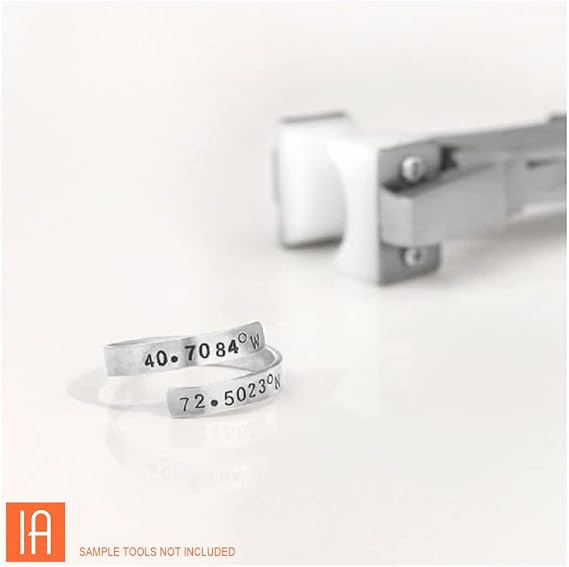 ImpressArt - Aluminum Wrap Ring Blanks for Metal Stamping Stylish Jewelry Making and DIY Crafts (1/8 x 3, Ring Sizes 8-10, Pack of 12)