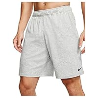 Nike Men's Dri-Fit Training Cotton Short, X-Large, Dark Grey Heather/Black