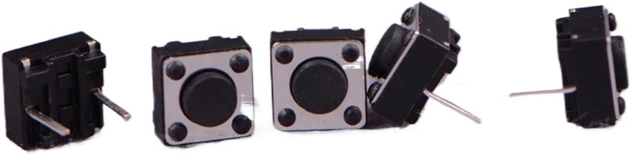 50Pcs Momentary Tactile Tact Push Button Switch 2 Pin DIP 6x6x4.3mm High 4.3mm