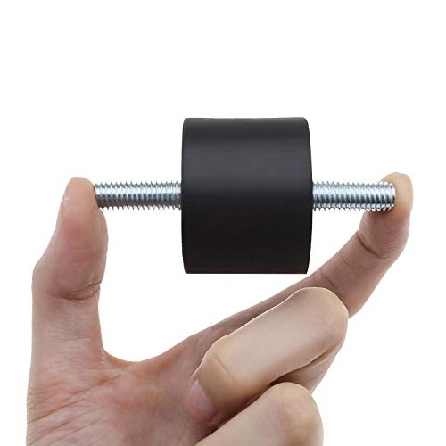 4 Stück M8 40x30mm Doppelend-Gummi-Absorber Halterungen Anti-Vibrations-Isolator für Luftkompressoren Motoren Wasserpumpen