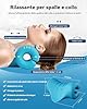 BLABOK Cuscino Cervicale con Trazione Ortopedica - Sollievo per Dolori Cervicali, Allineamento Colonna e Stretching del Collo, Dispositivo per Mal di Testa e Spalle Ingrinate