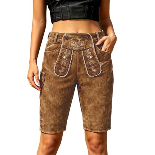 Pantalones tiroleses vaqueros hasta la rodilla que solucionan la incomodidad en tallas grandes