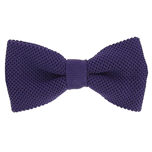 Noeud papillon tricot soie mauve violet uni Tony & Paul accessoire homme PAULO