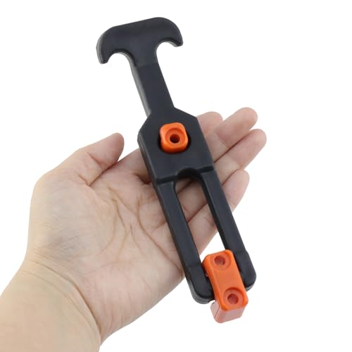 Image of T Tulead Rubber Draw Latches T Handle Hatch Latch Cooler Latch Replacement 6.3 inchx1.73 inch, Orange, 4PCS with Screws