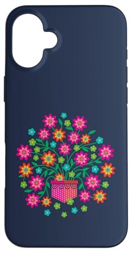 Rainbow In My Pocket ���邢�Ẳԕ��{�^�j�J���t�����[ �X�}�z�P�[�X iPhone 16 Plus �p