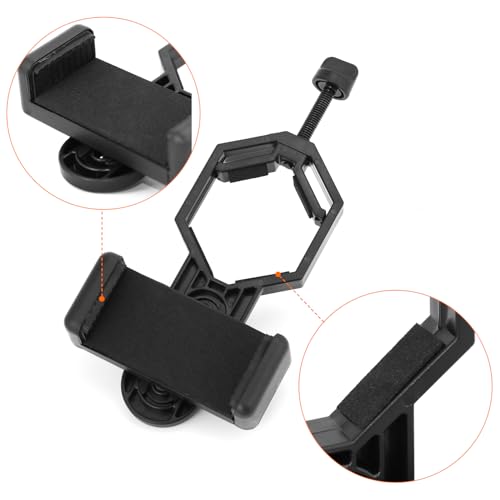 QWORK® Teleskop Telefon Adapter - Universal-Handyhalterung für Spektive, Monokulare und Ferngläser