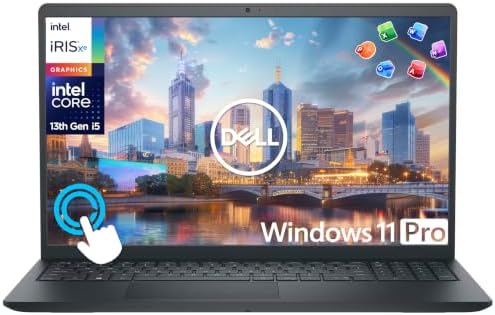 Dell Inspiron 15 Touchscreen Laptop for 2025-2026 Business Student Home, AI Computer, 15.6" FHD, 10-Core Intel i5, 12GB RAM, 756GB Storage (256GB SSD+500GB Ext) MarxsAddon, Win 11 Pro, Lifetime Office