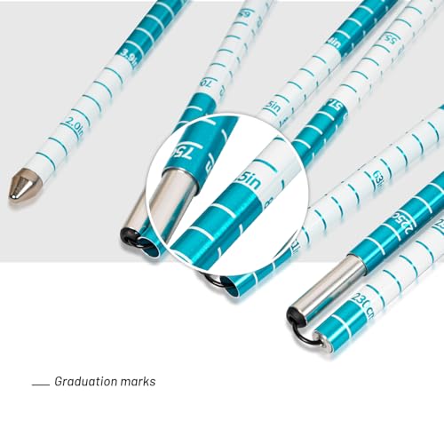 G2 GO2GEHTER 7075 Aluminum Alloy 270cm Backcountry Avalanche Rescue Probe with Storage Bag, Folding Design, Easy to Storage and Carry (Blue&White)