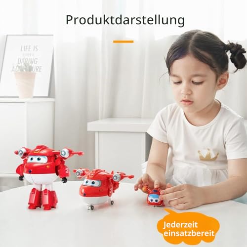 Super Wings Transforming Flugzeug Supercharged und Super Pet Jett, Spielzeug für Kinder ab 3 Jahren… – Ansicht 4